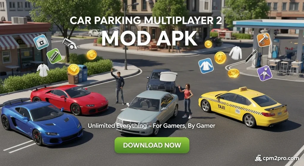 Game lovers can easily play and enjoy Car Parking Multiplayer 2 Mod APK on their Android devices. This latest game offers an extensive and immersive experience with features such as unlimited money, gold coins, unlocked content, free shopping, character customization, and all cars unlocked.